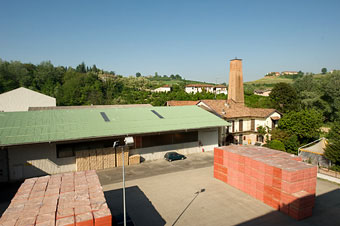 Vista dall'alto della Fornace Eugenio Casetta di Alba
